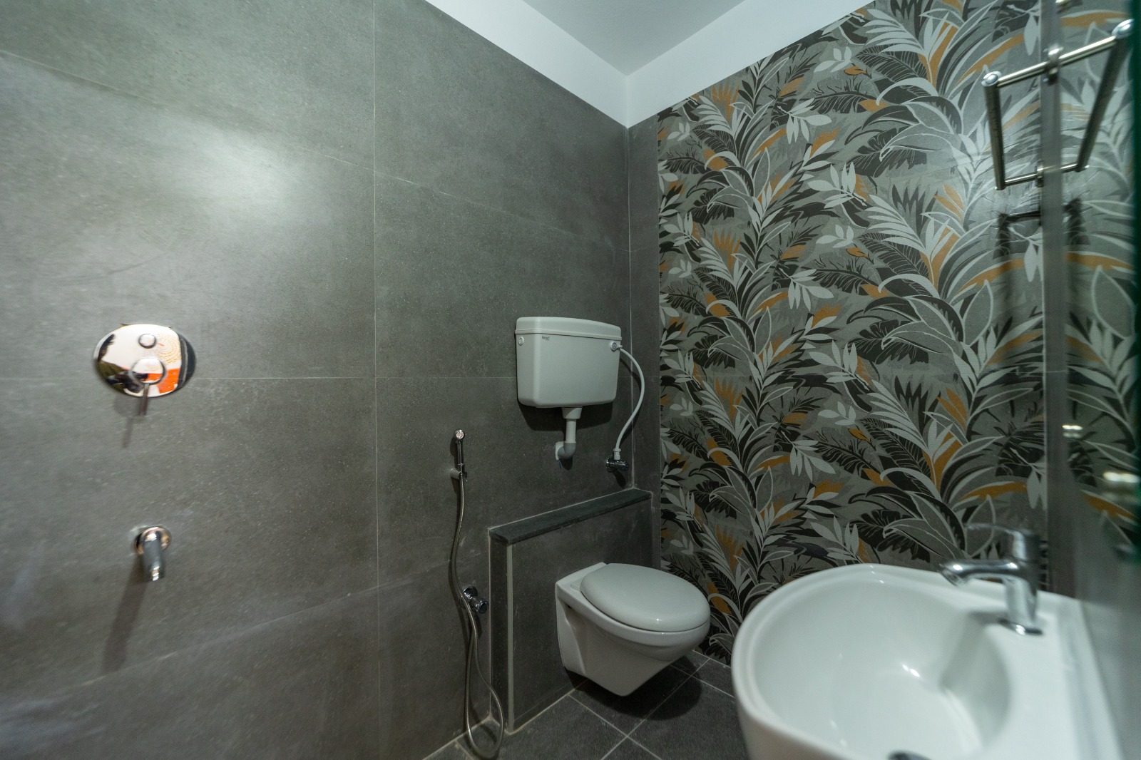 Standard Room private washroom with modern fixtures
